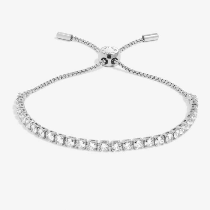 A Little Bracelet Bar CZ Silver Tennis