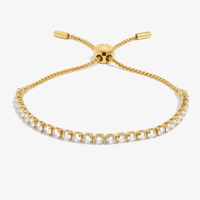 A Little Bracelet Bar CZ Gold Tennis