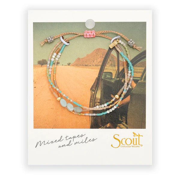 Mixed Media Bracelet, Color: Courage/Amazonite/Gold