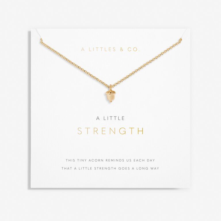 A Little Strength Bracelet Gold Acorn