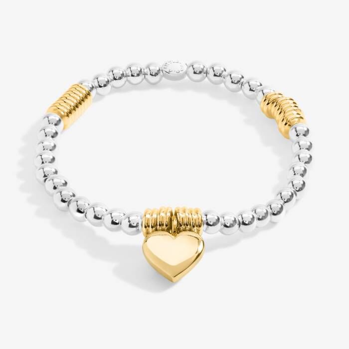 A Bracelet Bar Heart Silver/Gold