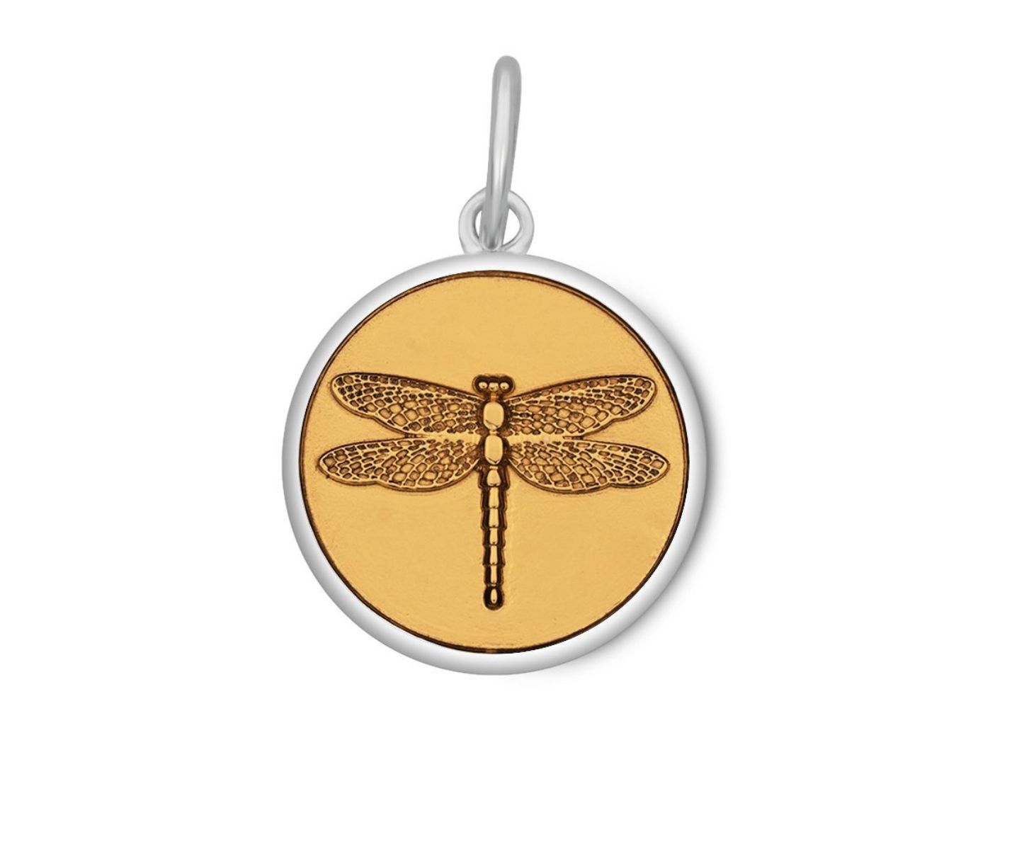 Dragonfly Gold, Color: Gold Center, Size: 19mm