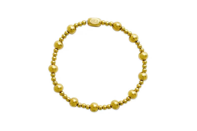 Plain Ball Combo 3+6mm Stretch Bracelet
