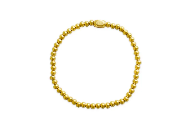 Plain Ball 4mm Stretch Bracelet