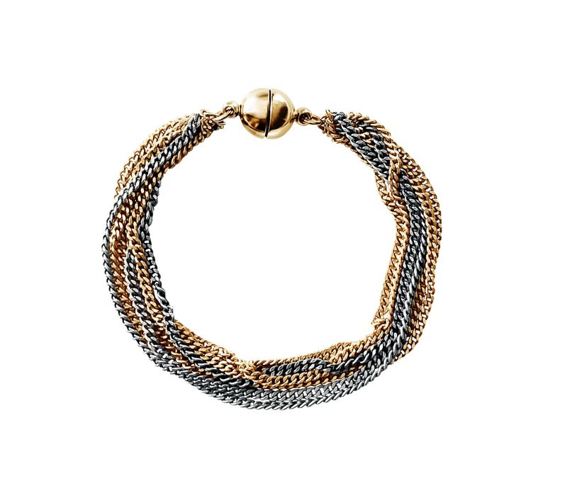 Mixed Curb Bracelet