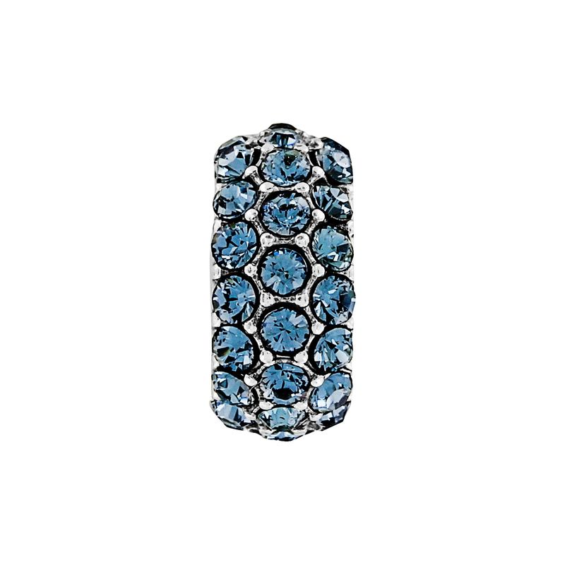 Blue Glitter Bead