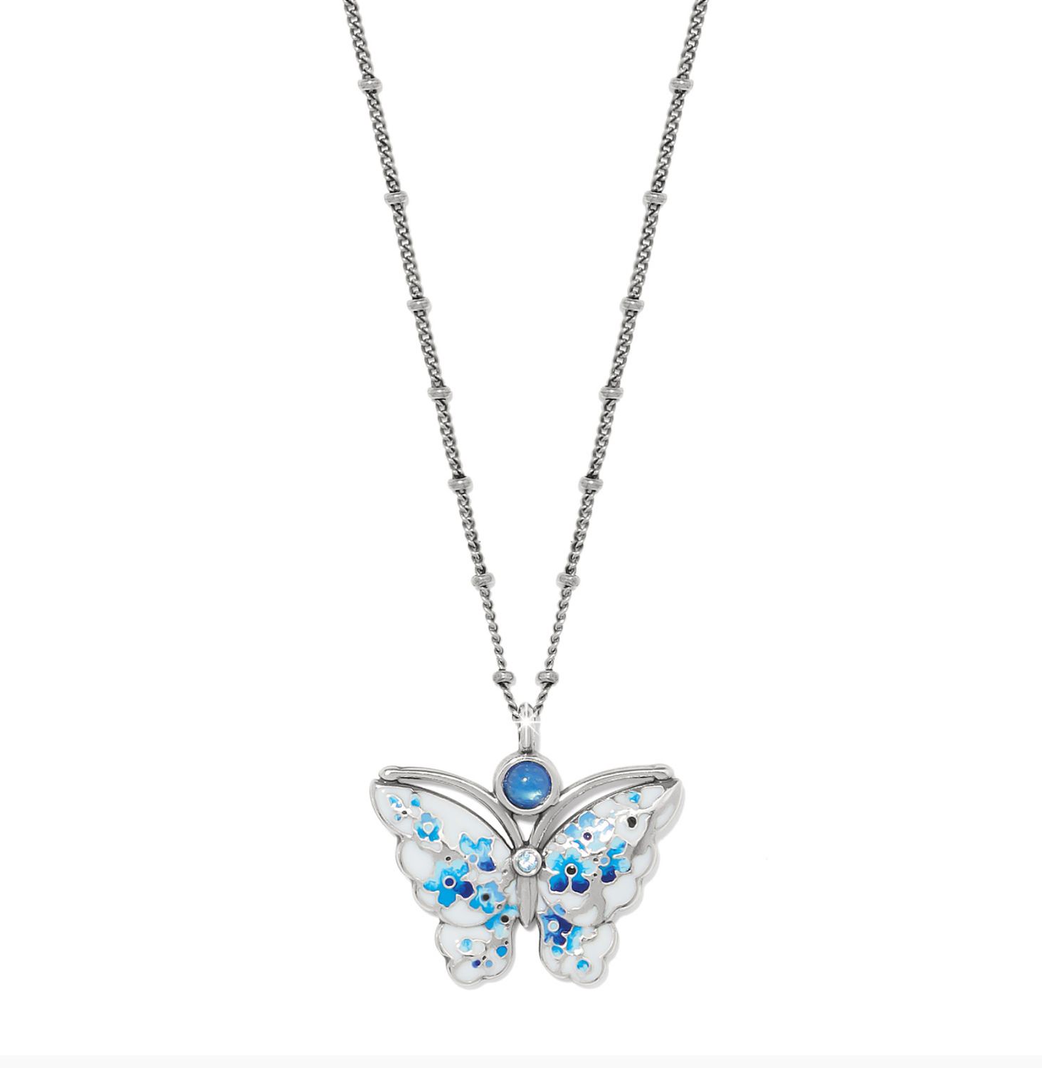Kyoto in Bloom Blue Butterfly Necklace