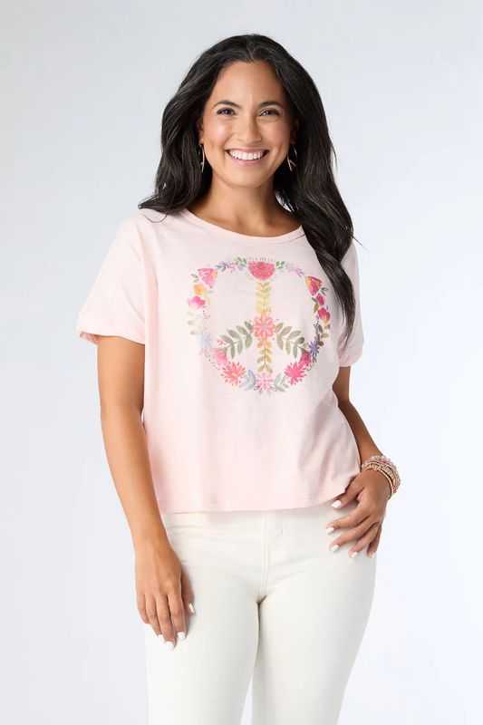 Macy Floral Summer Tee - Pink