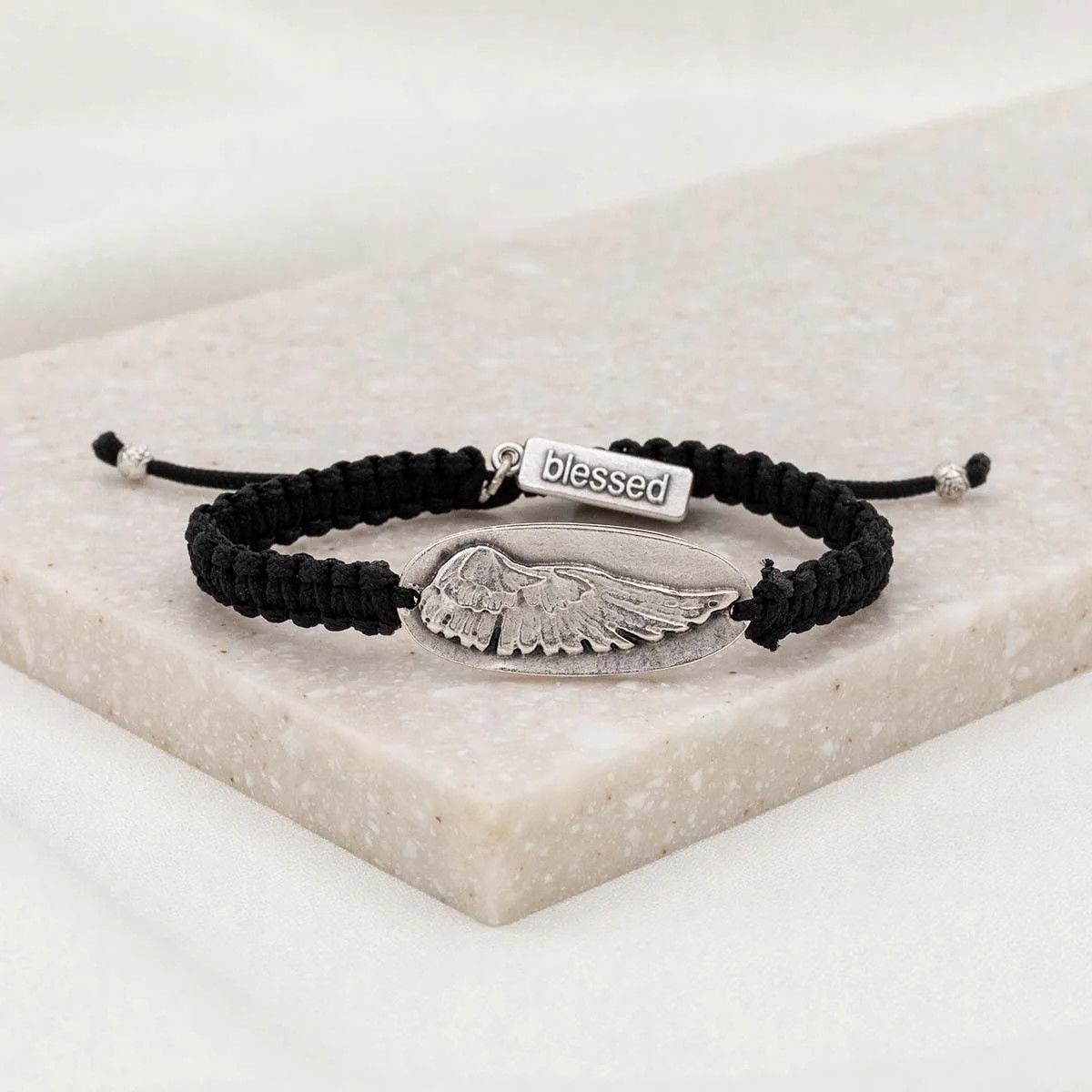 Soar Remembrance Bracelet Silver/Black
