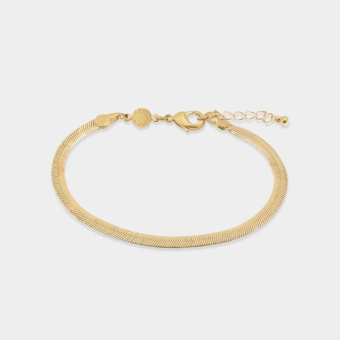 Ciana Snake Chain Bracelet Gold Large