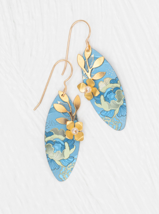 Alyssa Earrings Sky Blue Earrings