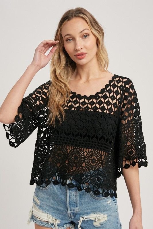 Crochet Lace Top