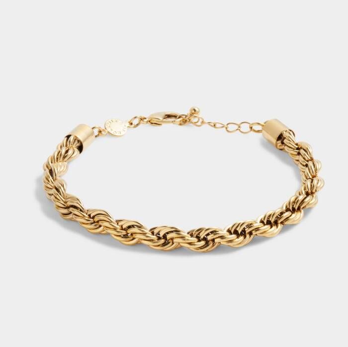 Reine Rope Bracelet Gold 7 1/16&quot;