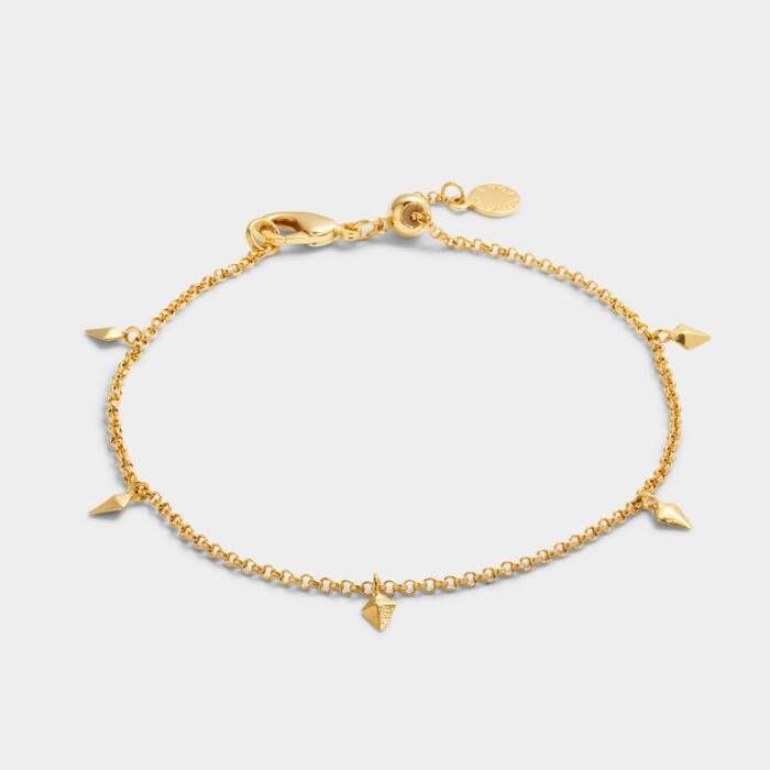 Estee Charm Bracelet Gold 7 1/2&quot;