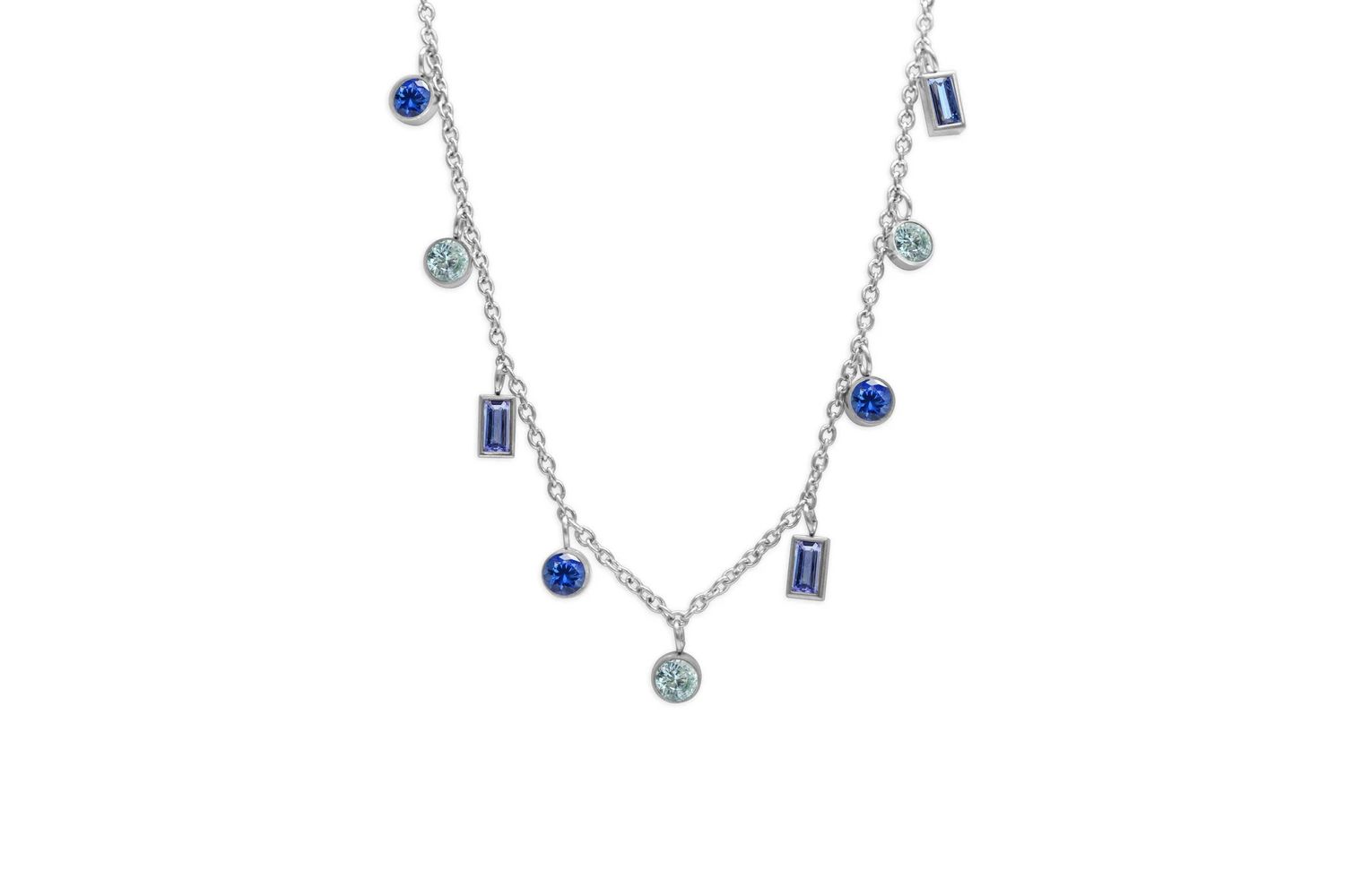 Anacapri Necklace - Bella Blue CZ