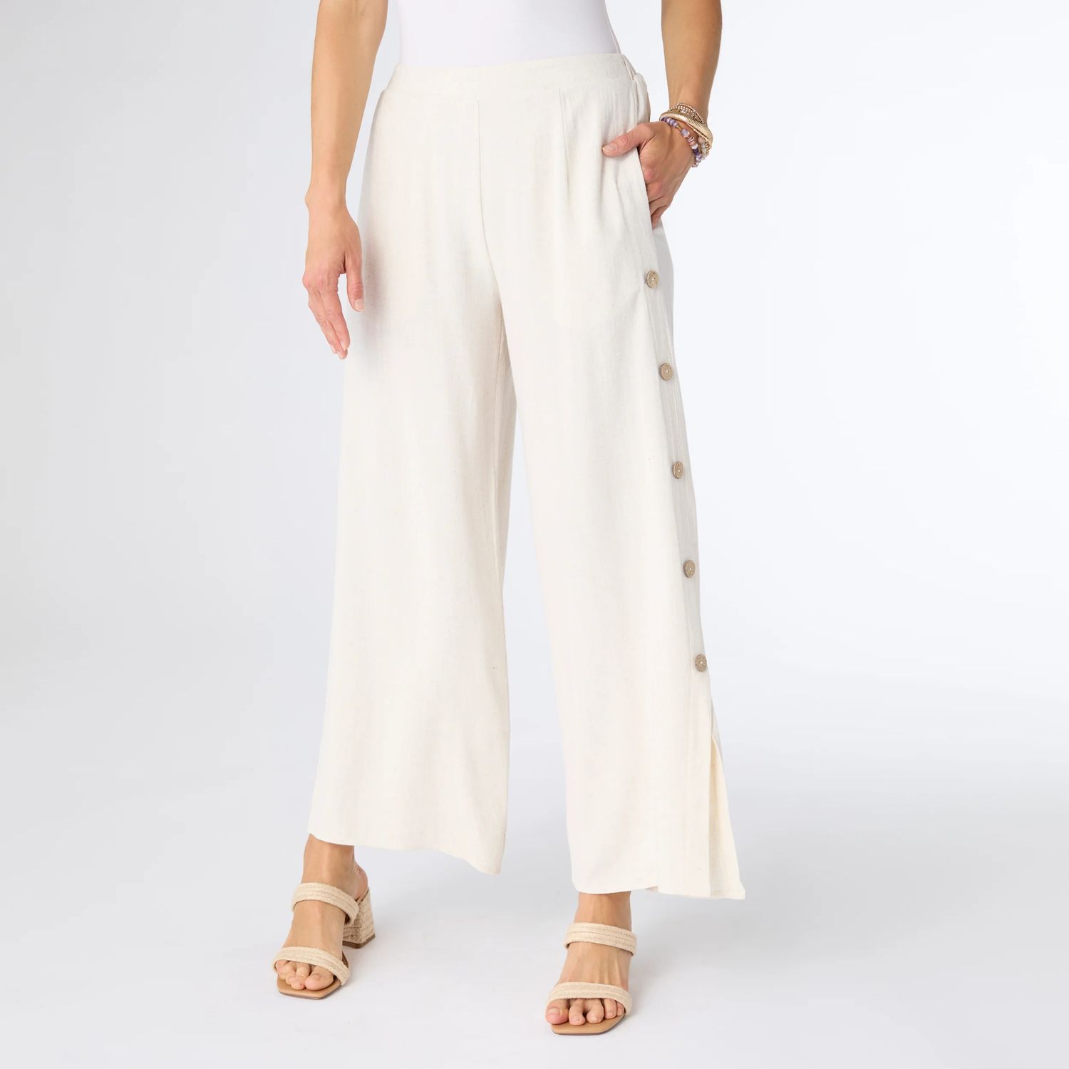 Remi Pant With Side Button Detail