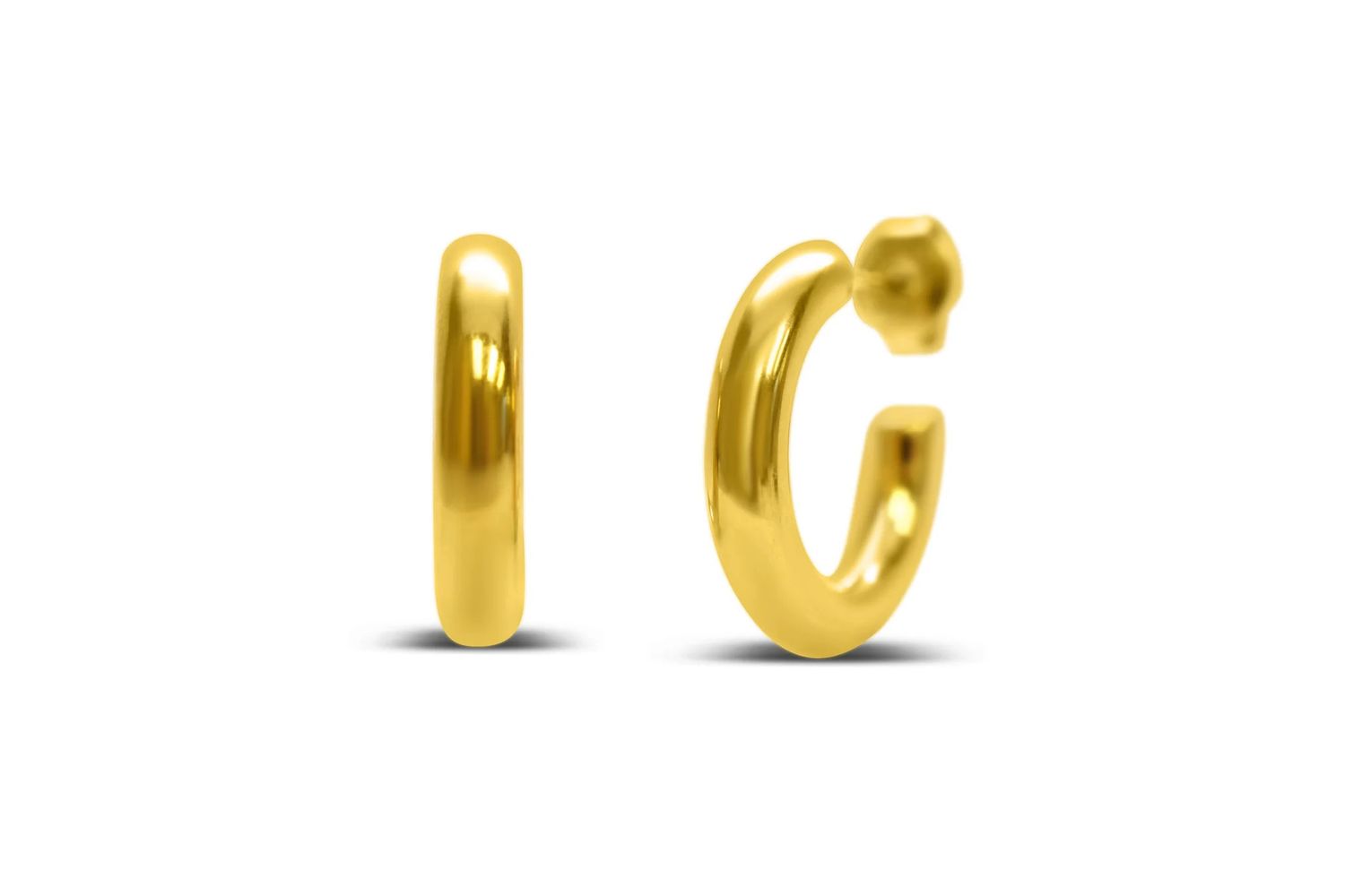 Weightless Hoop Earrings 20mm, Color: PVD Gold