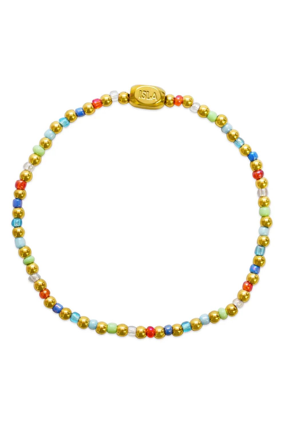 All Around - Multicolor Seed Bead Stretch Bracelet
