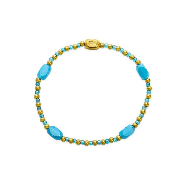 Here, There &amp; Everywhere Stretch Bracelet, Color: Aqua Azure