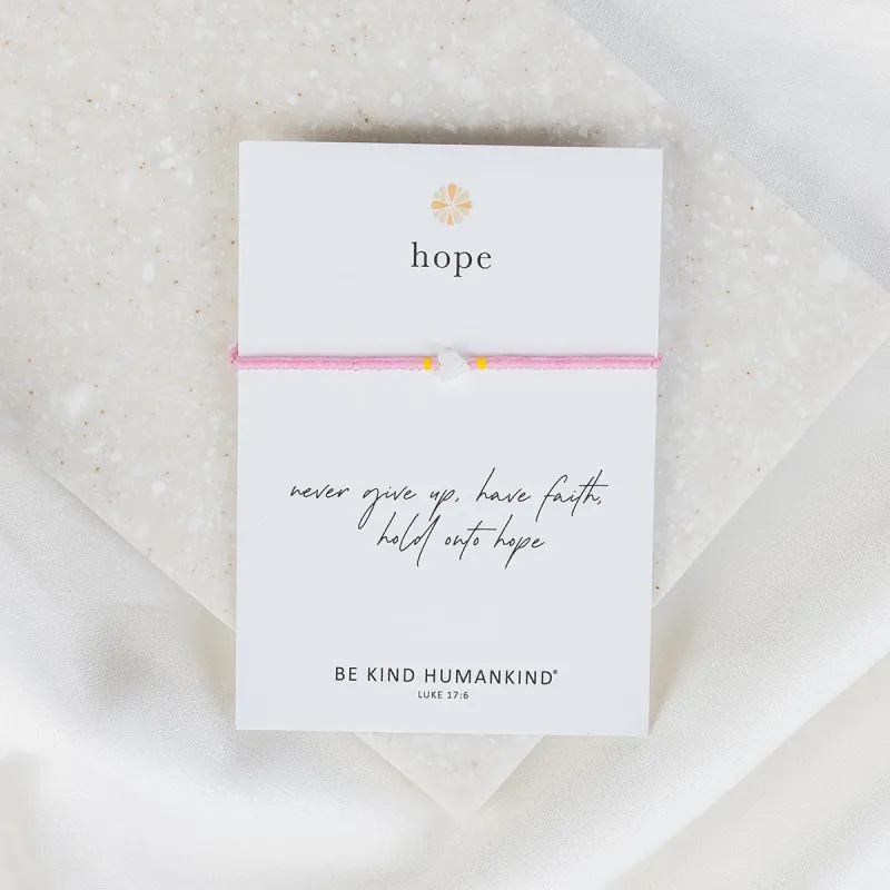Hope Bracelet Be Kind Humankind