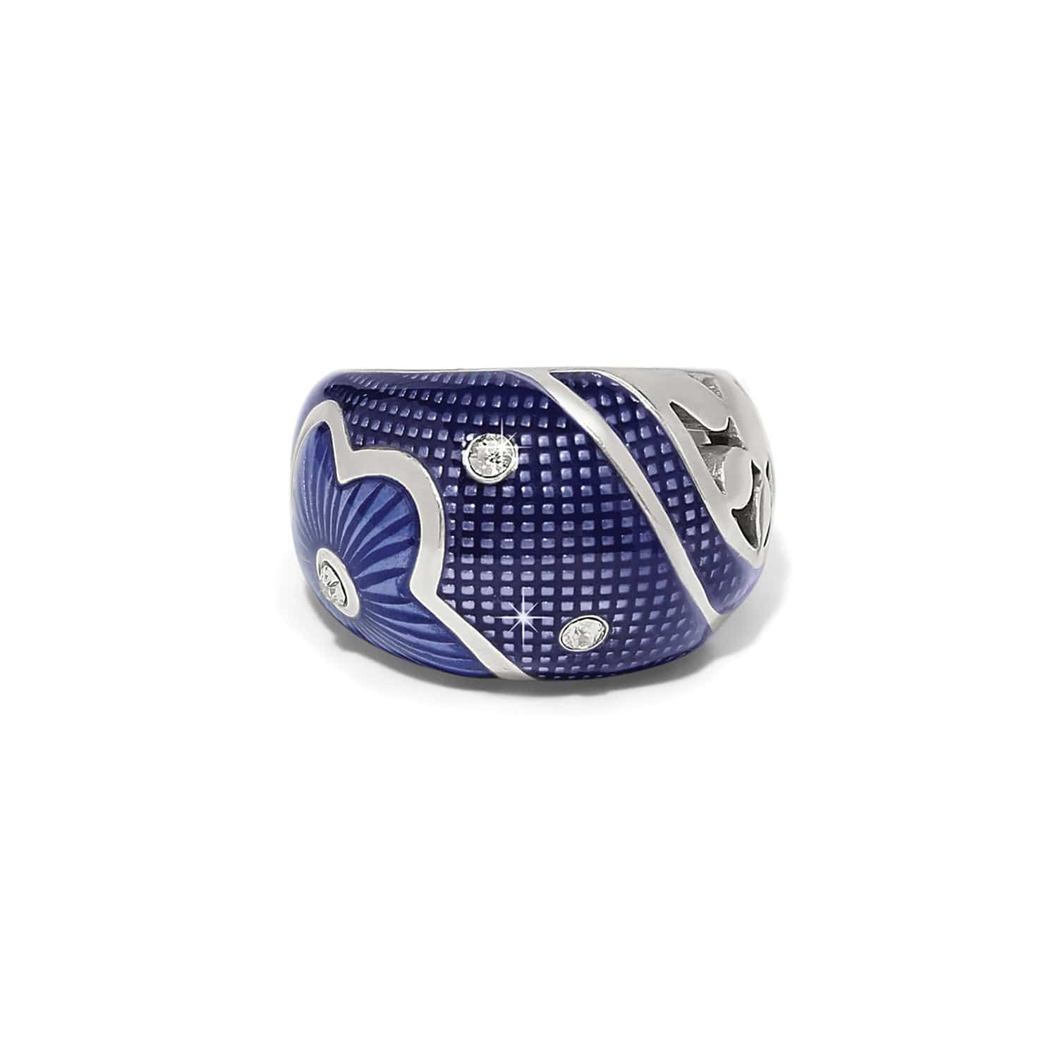 Flora Blue Ring, Size: 7