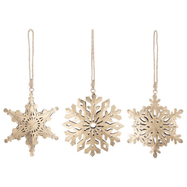 Snowflake Gold Ornament