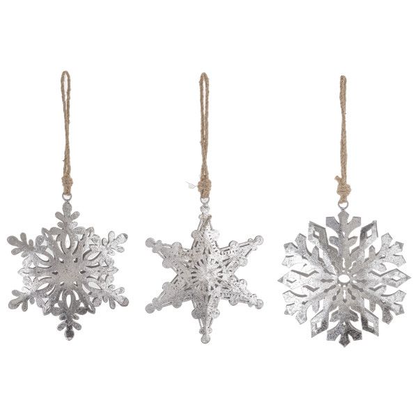 Snowflake Silver Ornament