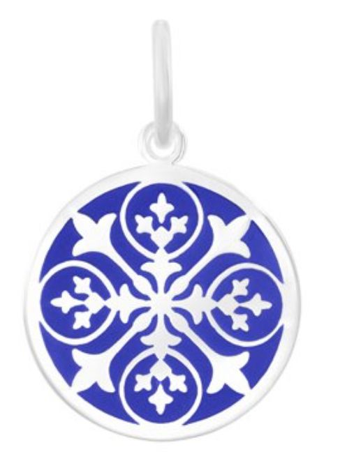 Silver Sisterhood Fleur, Color: Silver Indigo, Size: 19MM