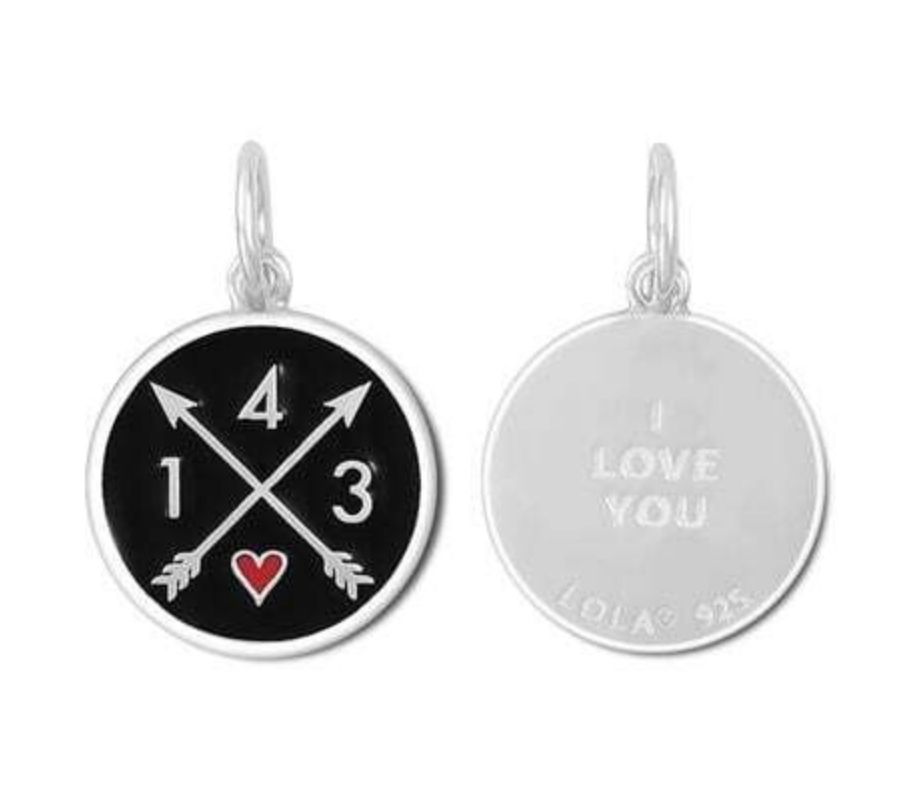 143 I Love You - 19mm, Color: Black