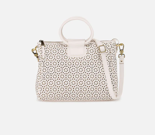 Sheila Medium Satchel Ecru