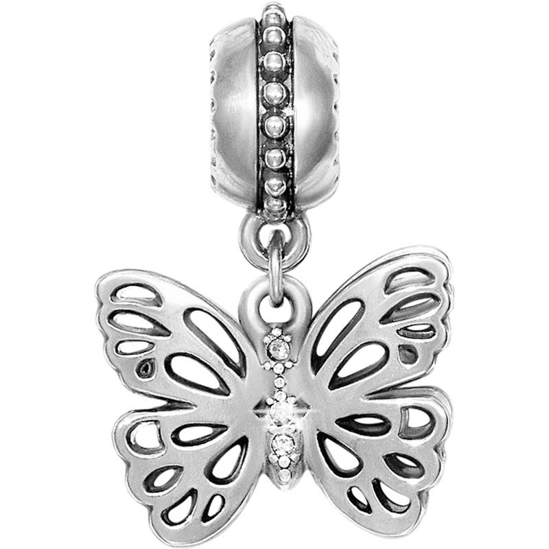 Secret Garden Butterfly Charm Silver