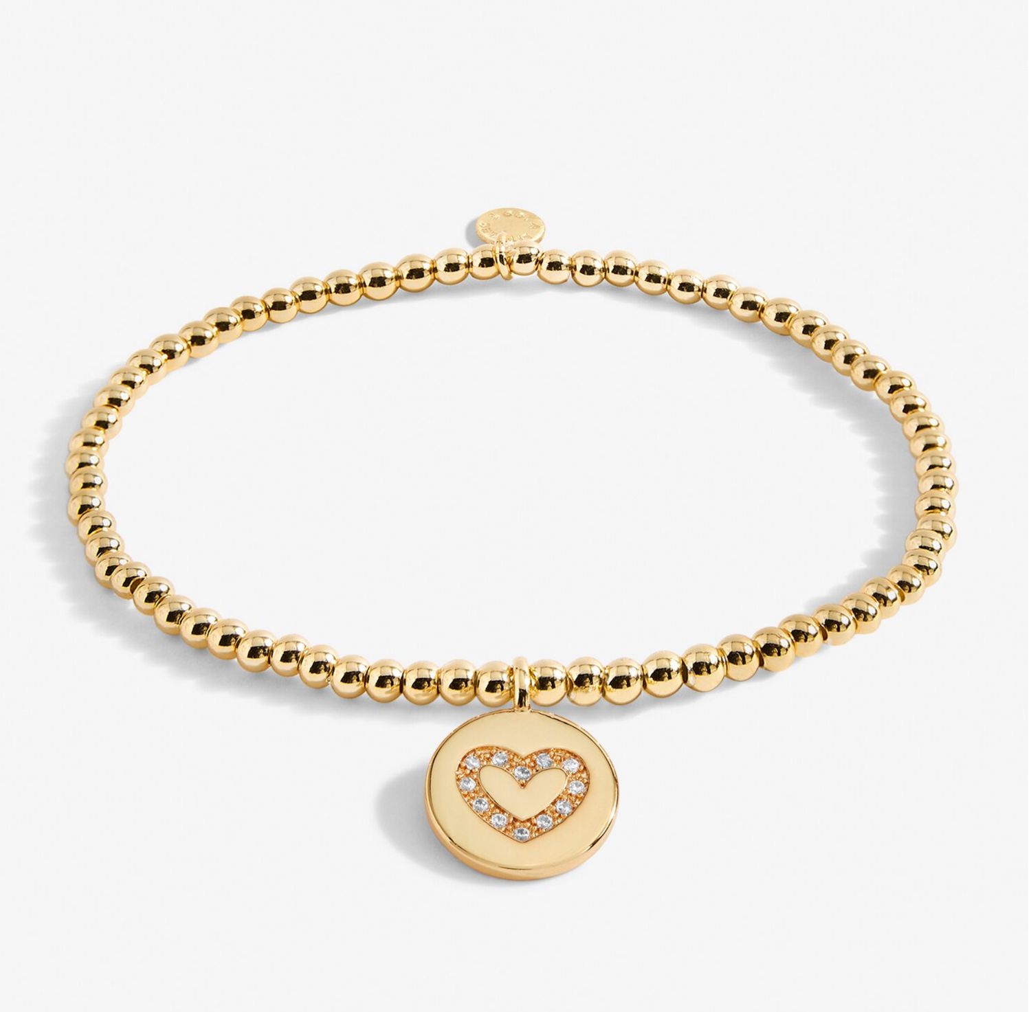 A Little Family Bracelet Gold - Heart Medallion
