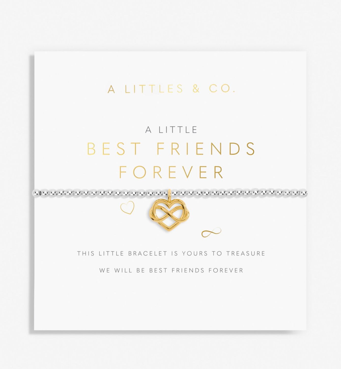 A Little Best Friends Forever Bracelet Silver