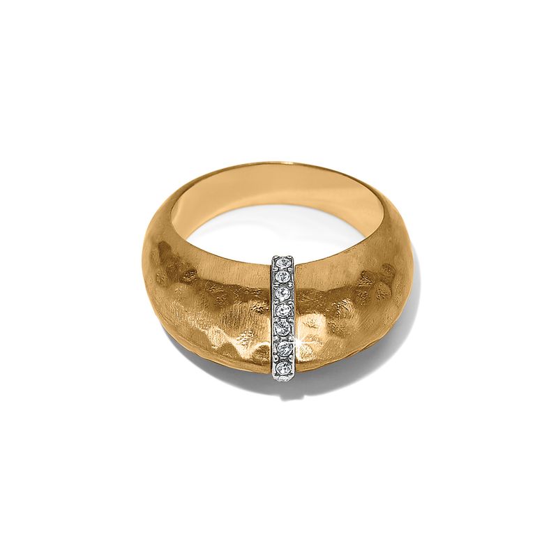 Meridian Geo Domed Gold Ring