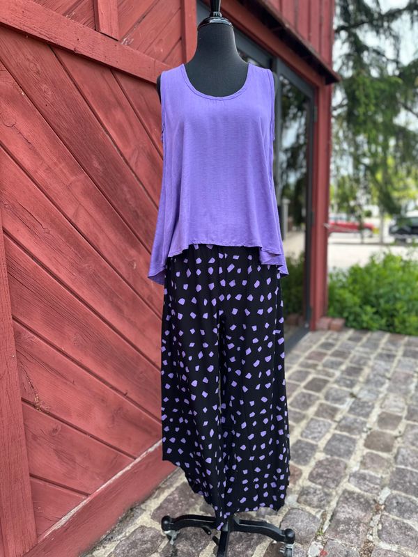 Iguana Lilac Short Tank Top