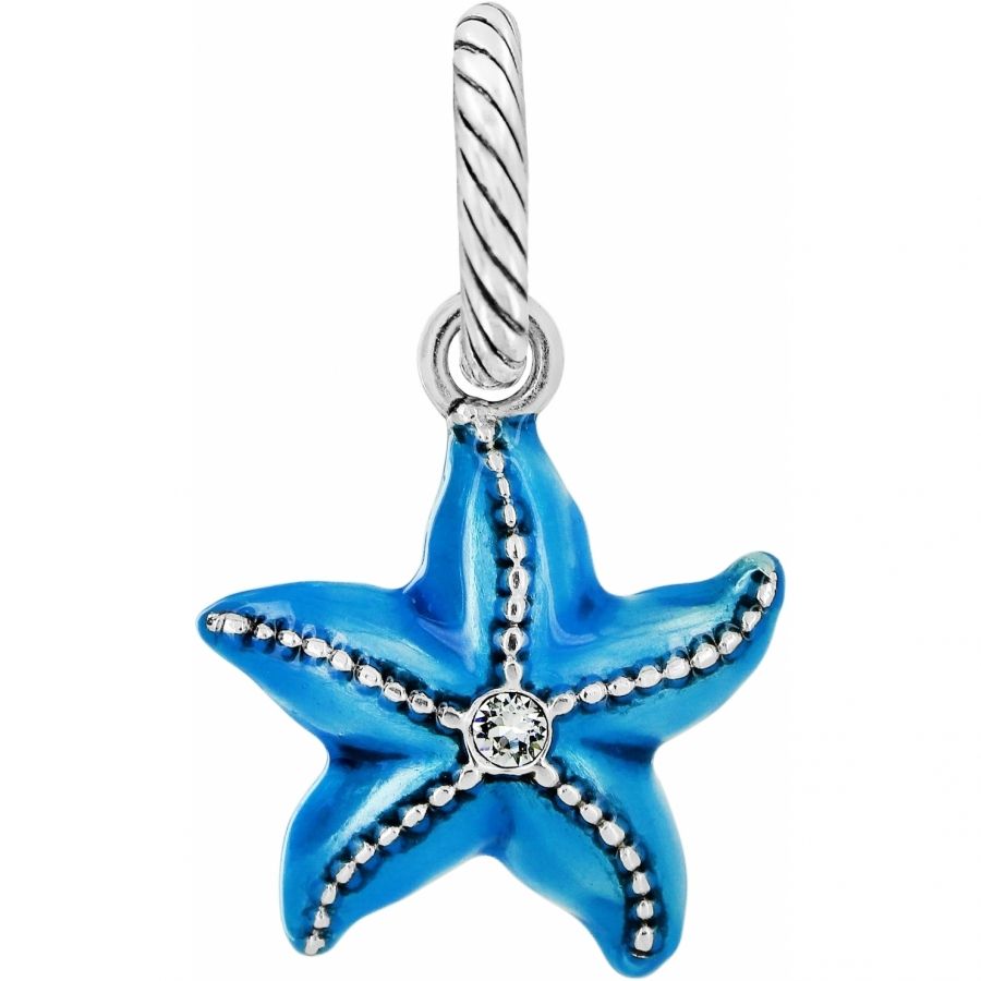Seascape Starfish Charm Silver-Blue