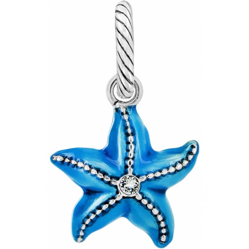 Seascape Starfish Charm Silver-Blue