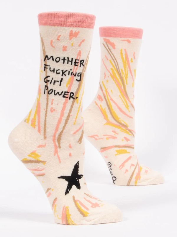 Mother Fucking Girl Power Crew Sock