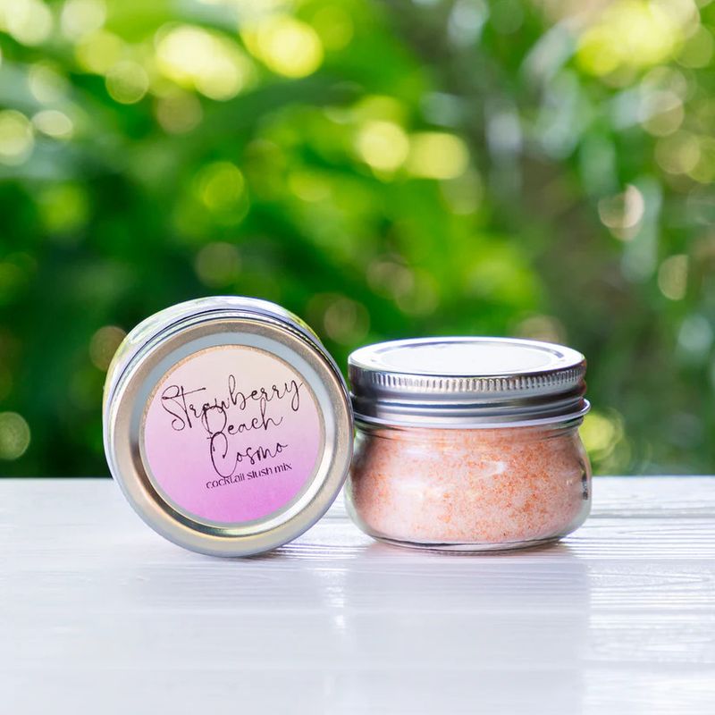 Cocktail Mix Jar Strawberry Peach Cosmo