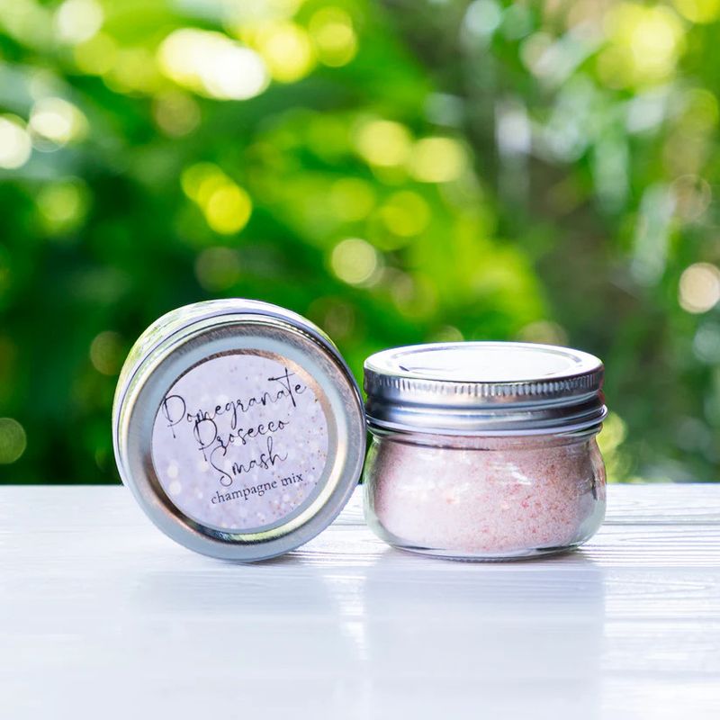 Cocktail Mix Jar Pomegranate Prosecco Smash