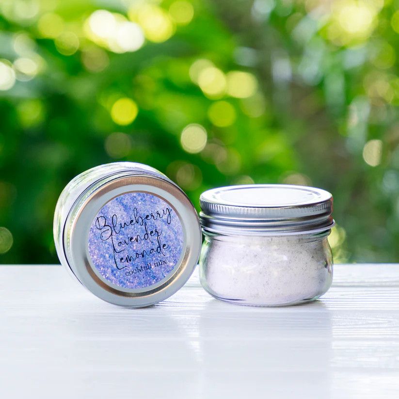 Cocktail Mix Jar Blueberry Lavender Lemonade