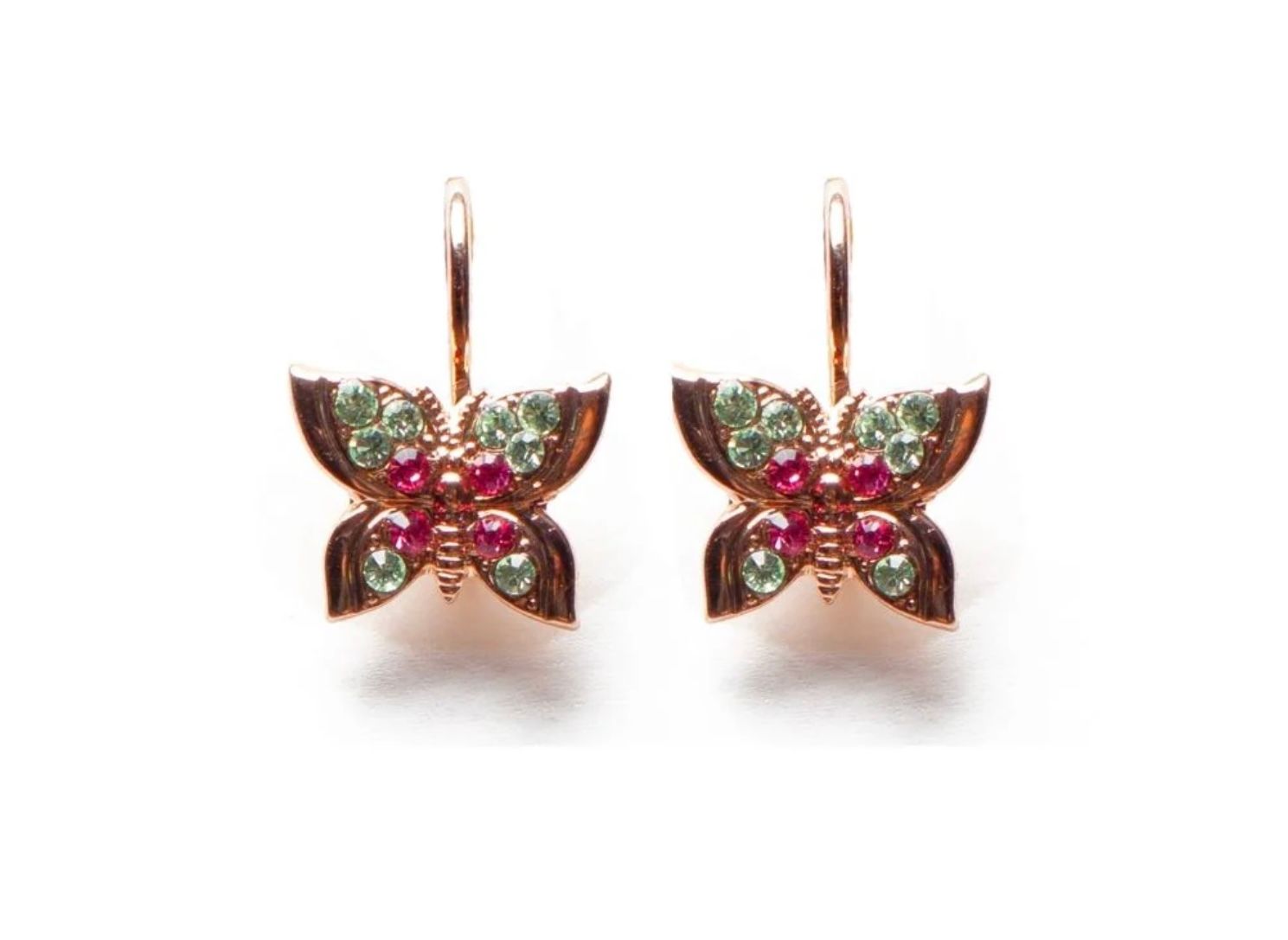 Mariana Coral Cove Butterfly Earrings YG