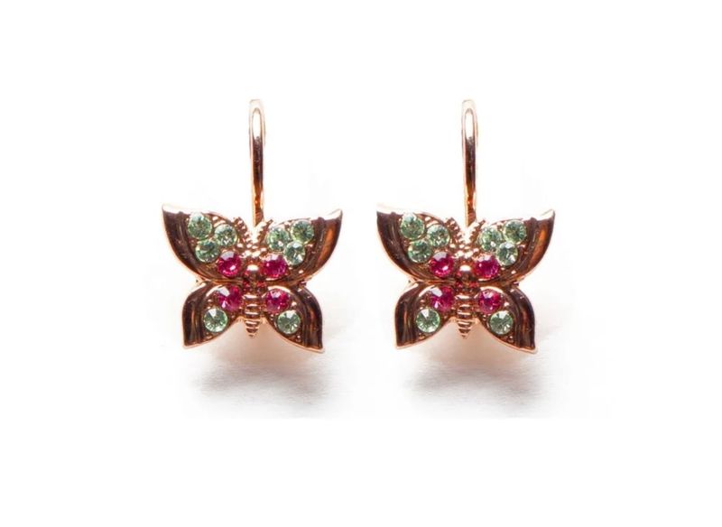 Mariana Coral Cove Butterfly Earrings YG