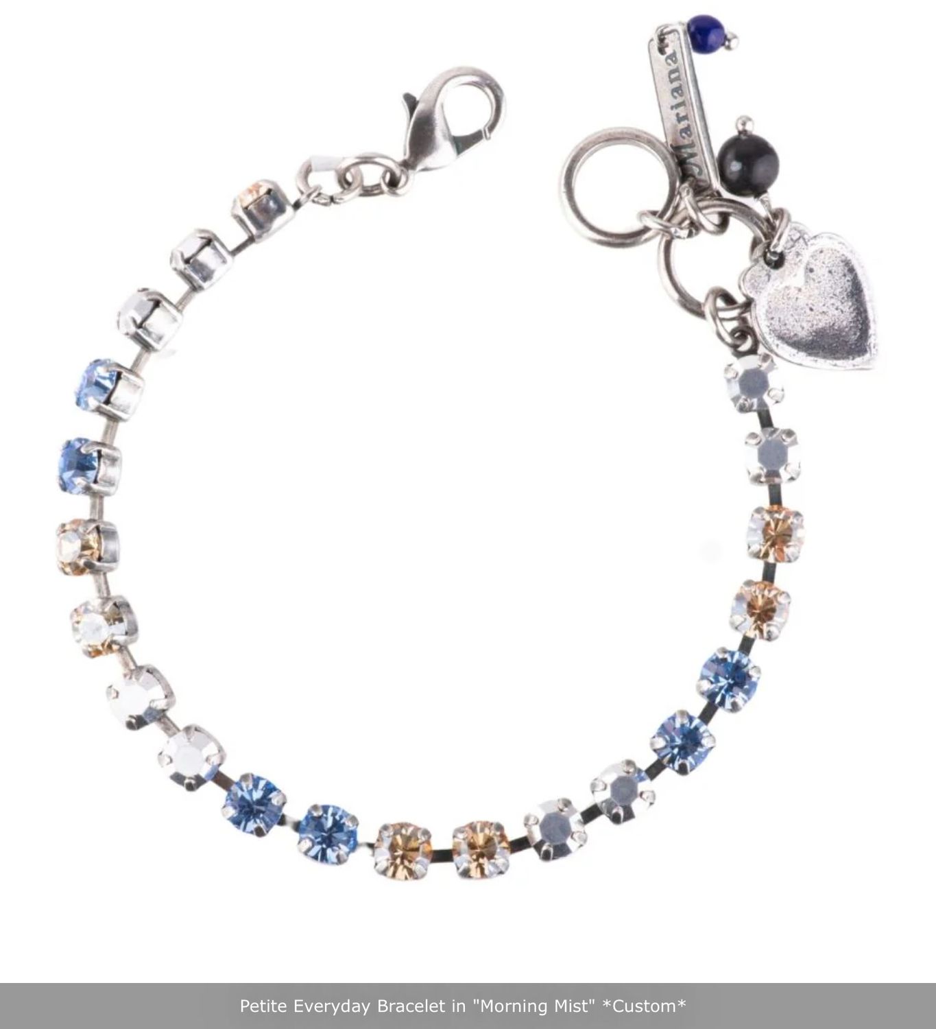Mariana  Morning Mist Blue/Topaz/Clear Mini Stone Bracelet