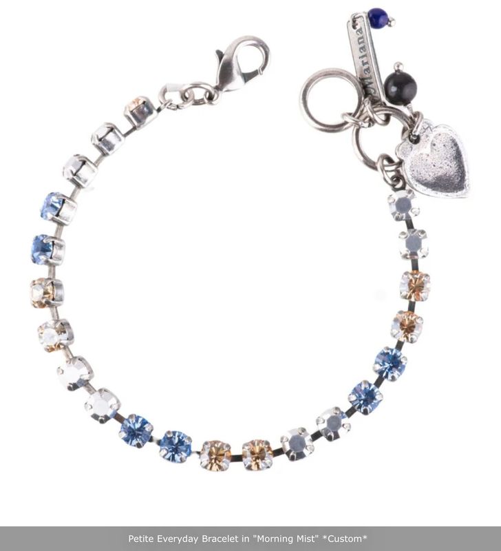 Mariana  Morning Mist Blue/Topaz/Clear Mini Stone Bracelet