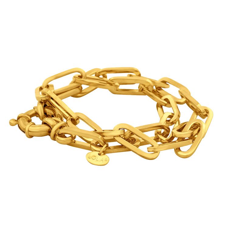 Oval Gold 5mm 7&quot; Double Wrap