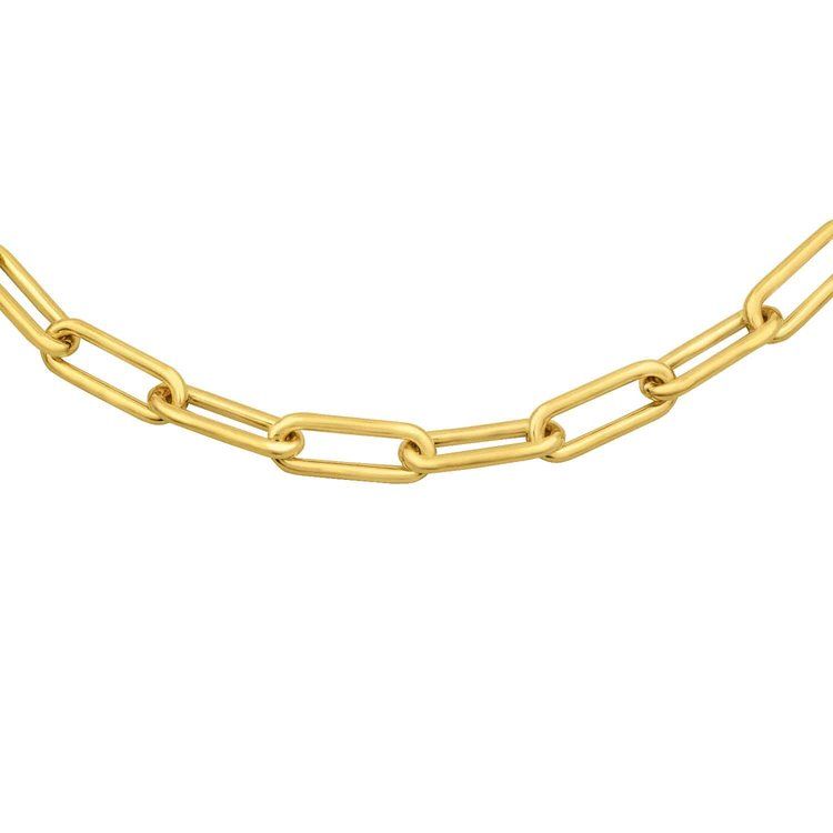 Oval Gold 5.2mm Chain 18&quot;