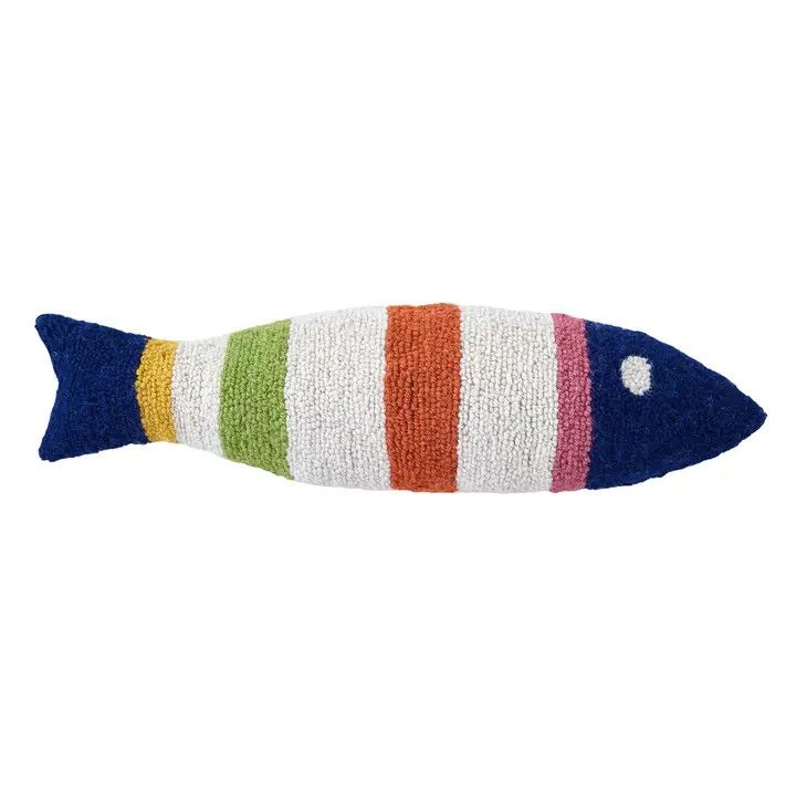 Picket Fish Shaped Hooked Pillow