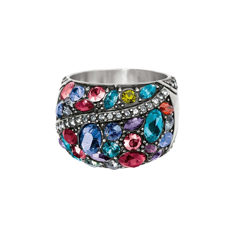 Trust Your Journey Ring - Silver-Multi, 8