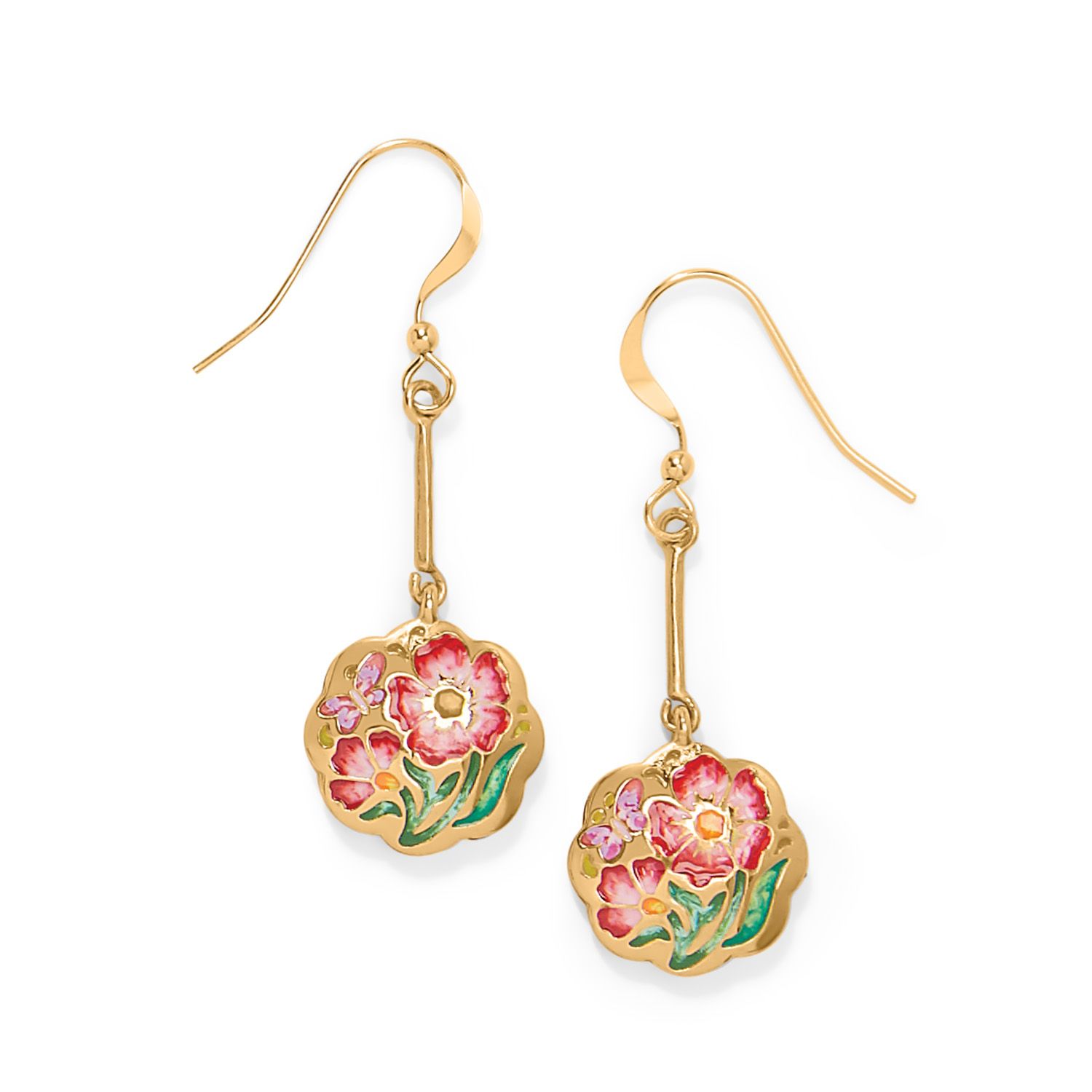 Syndey Poppy French Wire Earrings